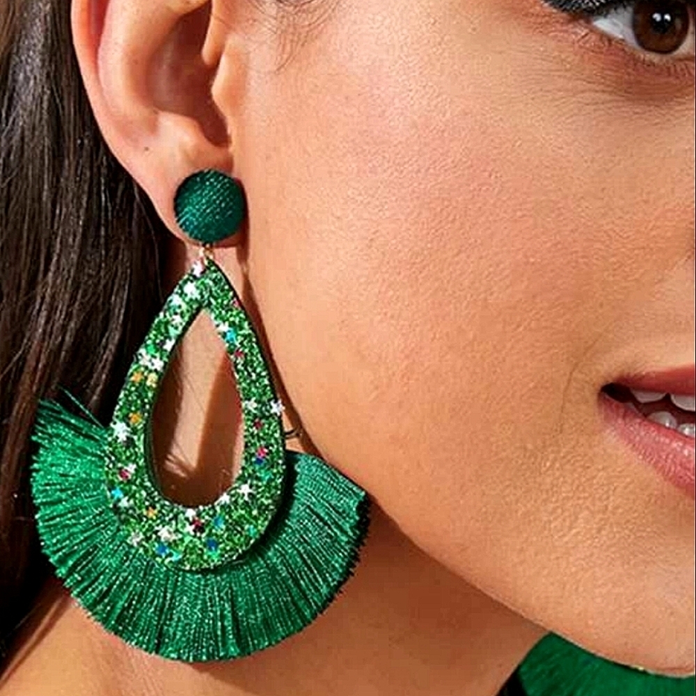 2 FOR $20 Boho Fan Tassel Drop Earrings